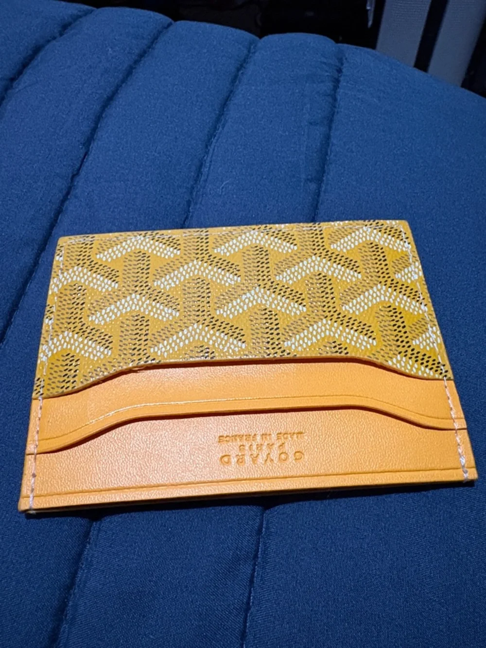 Goyard Yellow-Orange Card Sleeve - Picture 4 of 5